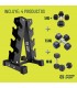 Set de Mancuernas Hexagonales + Rack