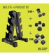 Set de Mancuernas Hexagonales + Rack