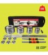 Set de Mancuernas 50kg Cromadas + Barra 150cm