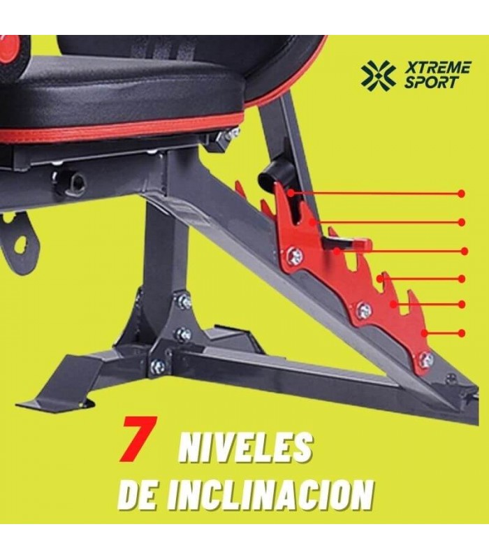 Banca Press Iron Gym con Rack